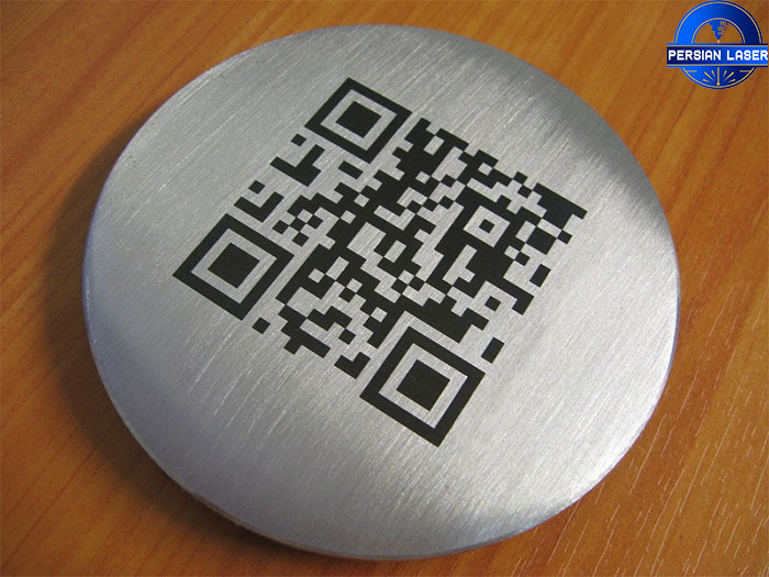 حکاکی Qr code با دستگاه لیزر مارکینگ